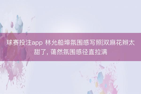 球赛投注app 林允船埠氛围感写照|双麻花辫太甜了, 蔼然氛围感径直拉满