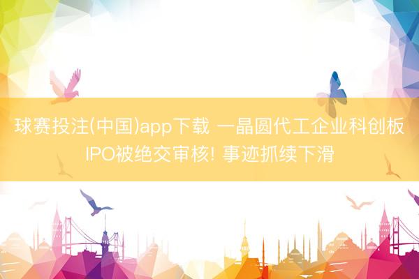 球赛投注(中国)app下载 一晶圆代工企业科创板IPO被绝交审核! 事迹抓续下滑