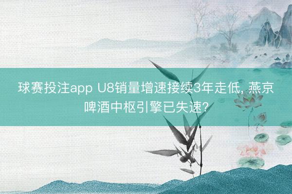 球赛投注app U8销量增速接续3年走低， 燕京啤酒中枢引擎已失速?