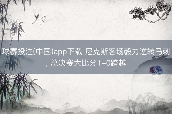 球赛投注(中国)app下载 尼克斯客场毅力逆转马刺， 总决赛大比分1-0跨越